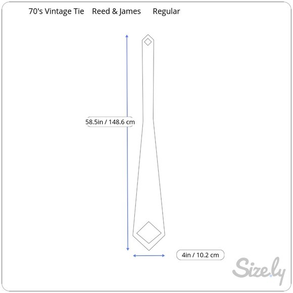 Reed & James 70's  Vintage Tie - Picture 4 of 4